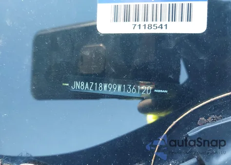 2009 Nissan Murano Le z USA, uszkodzony, nr VIN JN8AZ18W99W136120